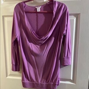 Candies Purple Cowl Neck Sweater with long Sleeves